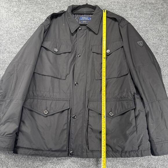 Polo Ralph Lauren Performance Men's Black Water-Repellent Field Jacket Size L - Picture 8 of 11